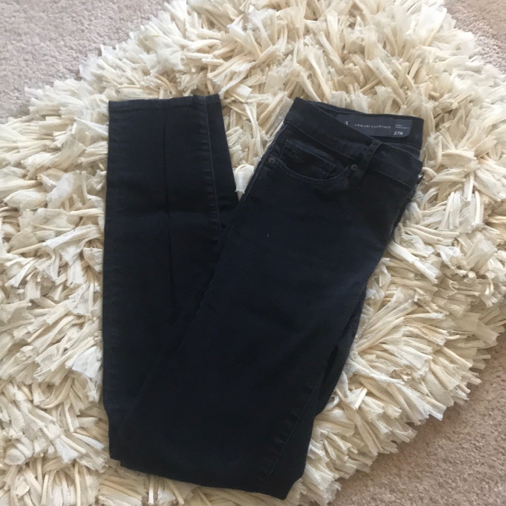 Armani skinny jeans.